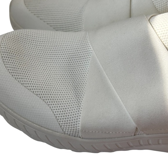 Skechers Women's 10 Slip On Walking Sneakers White Casual Comfort Shoes Stretch - Picture 12 of 15